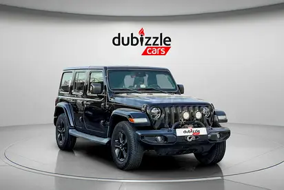 AED 1444/month | 2019 Jeep Wrangler Unlimited Sahara | GCC Specs | Ref#483304