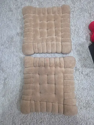 Pair of Soft Biscuit Shaped Floor Cushions