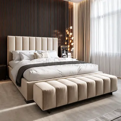 Custom Design King Size Brand New Luxurious Bed with Hydraulic Storage
