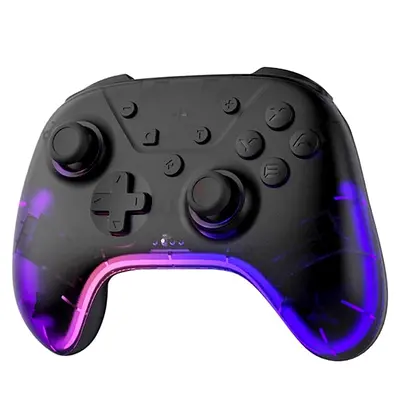Wireless Bluetooth Game Controller - Compatible with Nintendo Switch / PC (Black Purple)