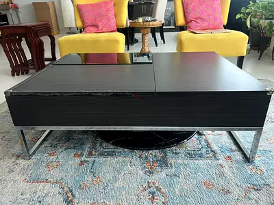 Heavy Duty Italian Design Lift Top Coffee Table w/ Hidden Storage