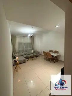Beautiful one-bedroom apartment with two bathrooms and free parking, near Dubai exit, fully furnishe