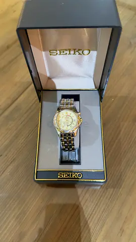 Seiko two-tone women's wristwatch with original box