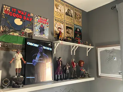 Collection of Movie/Pop Culture Figurines and Posters - Assorted Display Pieces