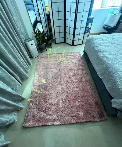 Soft pink $%&! rug - 160x230 cm, excellent condition