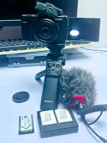 Sony ZV-1 Vlogging Camera with Shooting Grip and Accessories