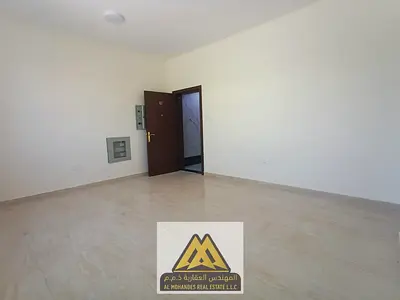 One-bedroom apartment with living room for annual rent in Al Jurf 3, Ajman. Brand new, master room, 2 bathrooms, central AC, AED 31,000.