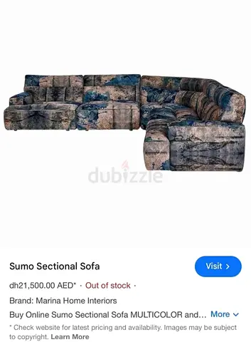 Modular marina home Sumo Sectional corner sofa