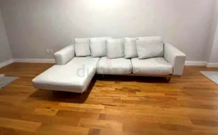 Perfect condition West elm Newport Feather filled L Shape Sofa Beige