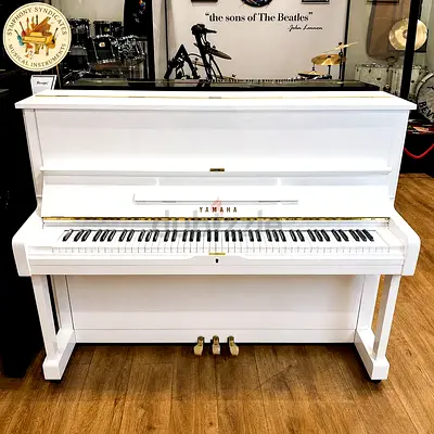 Yamaha U3 White Upright Piano – Premium Japanese Craftsmanship with Elegant White Finish
