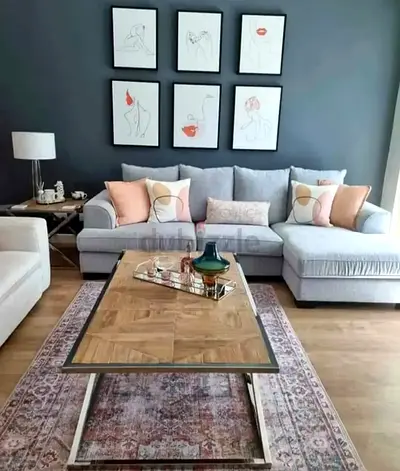The one Kingston L Shape Sofa Grey