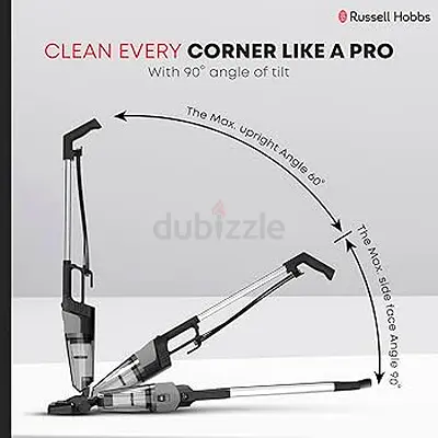 Russell Hobbs Cordless Stick Vacuum - Convertible Handheld & Floor Cleaner