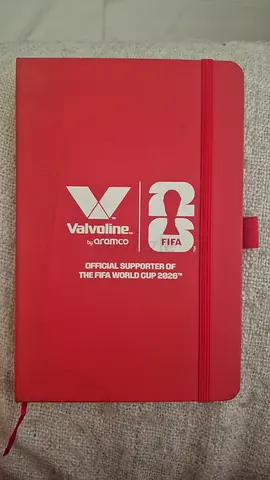 Limited edition FIFA 2026 world Cup diary in collaboration with valvoline by aramco