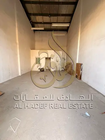 Electricity and water available High ceilings Administrative office Compliant with Civil Defence requirements * Suitable for storage, industrial, an