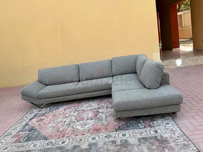 Natuzzi L Shape Sofa Grey Excellent condition