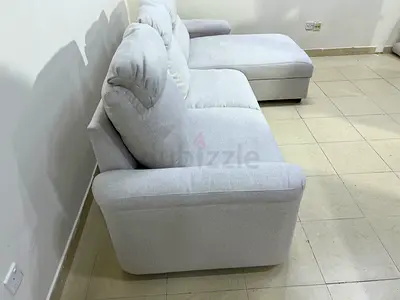 Ikea lidhult L shape sofa bed with mattress