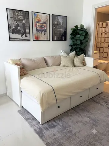 IKEA white wooden daybed