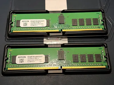 Pair of 16GB DDR4 RDIMM ECC 2400MHz Server Memory (2 x 16GB)