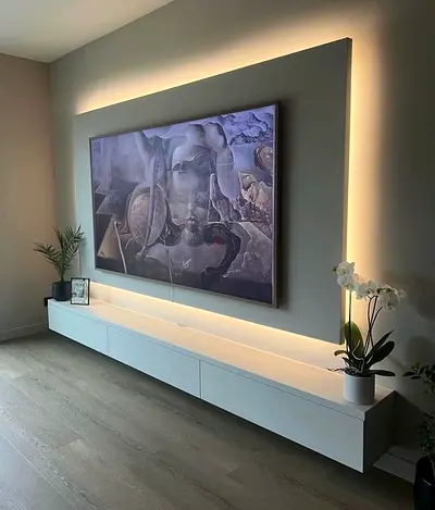 Modern TV Feature Wall Luxury Design