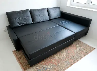 Stylish Leather Corner Sofa Bed