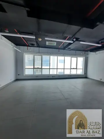 Free A/C and 2 parking spaces—the most beautiful office in Al Majaz 2.