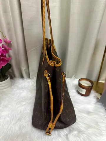 Preloved Brown LV monogram  tote bag Authenticity not Guranteed