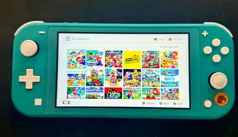switch lite with 24 games installed