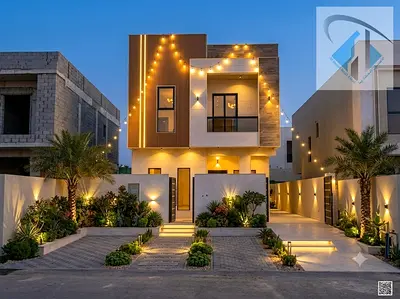 Modern-design villa for sale in Ajman; registration fees included.