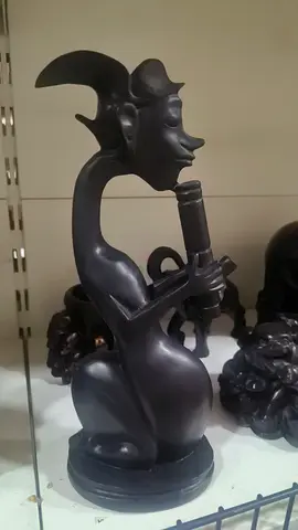 Wooden resin Musician Statue-28cm height