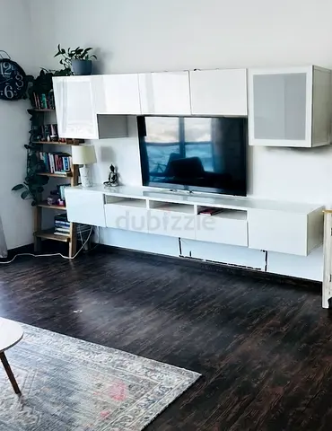 Besta Ikea TV Unit with Glass Doors