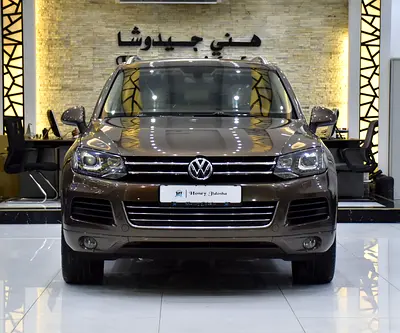 EXCELLENT DEAL for our Volkswagen Touareg ( 2015 Model ) in Brown Color GCC Specs