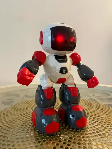 Interactive Talking Robot Toy Voice Repeat Lights & Sounds
