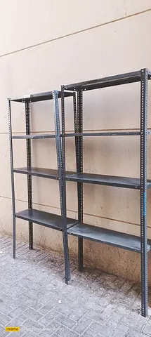 Heavy Duty Metal Storage Shelving Unit – Set of 2, Industrial Racking