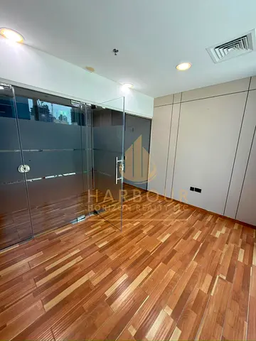 Furnished Office For Rent With Glass Partitions