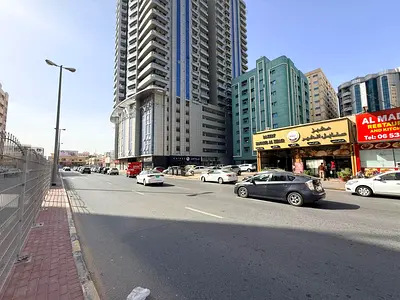 Excellent commercial land for rent in Ajman, Al Nuaimiya 2, overlooking the main road. The plot is 7,000 square feet and located on Sheikh Rashid Bin