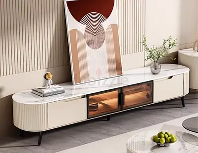 Modern low-profile TV stand