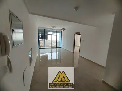 غرفة وصالة بمشيرف عجمان، أول ساكن، 2 حمام، بلكونة بإطلالة بحرية، تكييف مركزي، باركن مجاني، 41 ألف.