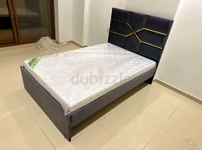 Single/Small Double Velvet Bed Frame with Headboard - Grey (Includes Mattress)