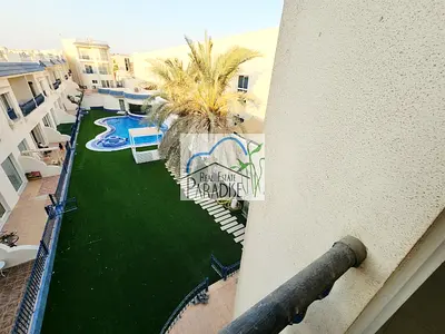 away from fly zone/Private Entrance/3 Bedroom modern all master/fitted kitchen/shared swimming pool/gym/back lawn/Maid Room /3 Parking Rent in Mirdif/