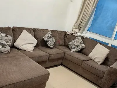 L shaped sofa from united furniture.  Comfortable family size