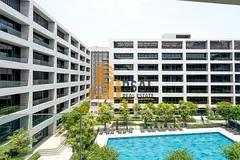2 bedrooms apartment with three bathrooms with balcony and covered parking..one month free