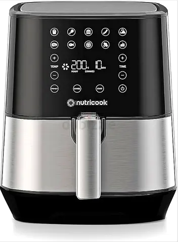 Nutricook Digital Air Fryer - Touchscreen, Stainless Finish (Excellent Condition)