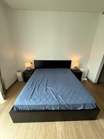 MALM Bed Frame and Drawers - KING Size with Mattress