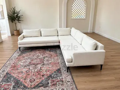 West Elm Corner Sofa Beige
