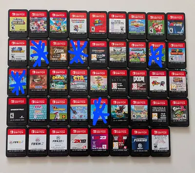 Nintendo Switch Games Mario pokemon Minecraft pokemon  Zelda crash sonic doom Splatoo