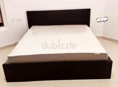 IKEA Malam king size 180×200cm bed frame with IKEA mattress and 2 big storage drawers underneath is