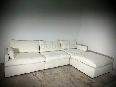 White color home centre cloud sofa