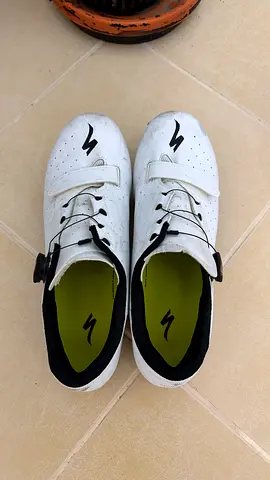 White Specialized Cycling Shoes