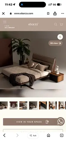 Ebarza High End Quality Bed With Mattress Great Condition