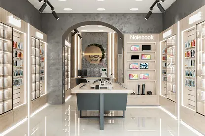 Mastercraft Mobile Shop Counter Furniture Package & Glass Partition | Custom Fit Out & Renovation